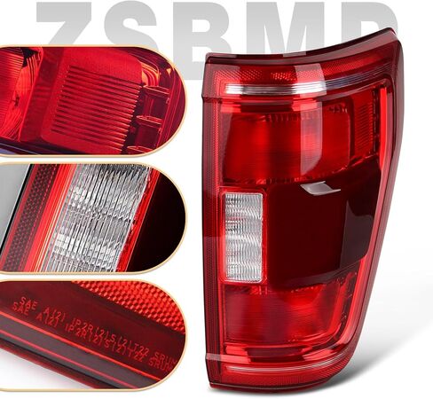 Tail Lights with Bulbs and Harnesses Compatible With 2021 2022 2023 Ford F150 XLT Tremor Halogen W/Blind Spot Rear Light (Right Passenger Side) OEM:ML3Z-13404-C in Saudi Arabia