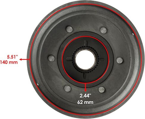 Caltric Wet Clutch Drum Housing w/Bearing Gasket & Centrifugal Compatible with Honda TRX300 Fourtrax 300 2x4 1988-2000 / TRX300FW Fourtrax 300 4x4 1988-2000 in Saudi Arabia