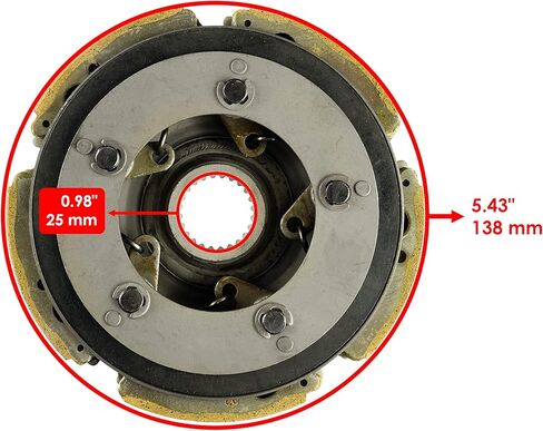 Caltric Wet Clutch Drum Housing w/Bearing Gasket & Centrifugal Compatible with Honda TRX300 Fourtrax 300 2x4 1988-2000 / TRX300FW Fourtrax 300 4x4 1988-2000 in Saudi Arabia
