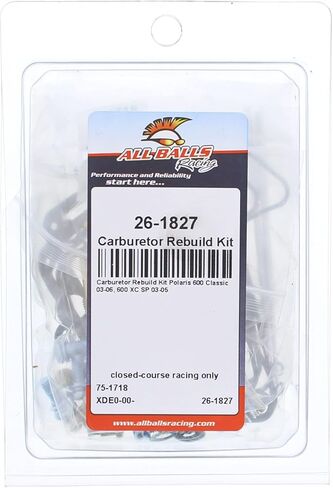 All Balls Racing 26-1827 Carburetor Rebuild Kit Compatible with/Replacement For Polaris 600 Classic 2003-2006, 600 XC SP 2003-2005 in Saudi Arabia