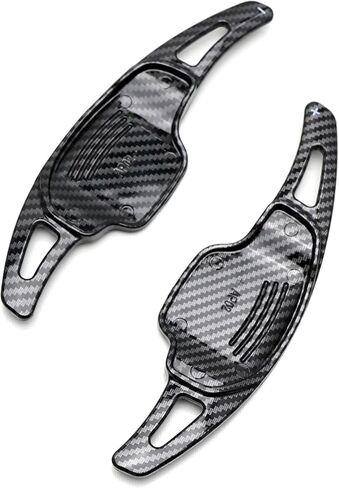 iJDMTOY Twill-Weave Carbon Fiber Pattern Style Larger Paddle Shifter Extensions Compatible with Chevrolet 2012-15 Camaro, 2016-19 Cadillac CT6 XT5, Buick Regal Lacrosse, etc in Saudi Arabia