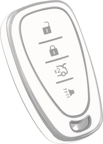 لغطاء Chevy Key Fob، حافظة مفاتيح ناعمة من البولي يوريثان الحراري متوافقة مع مفتاح السيارة الذكي شيفروليه ماليبو بليزر كامارو كروز ترافيرس تراكس بولت سونيك فولت إكوينوكس سبارك (ذهبي أخضر) in Kuwait