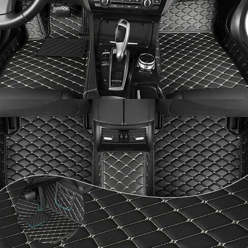 Car Floor Mats Fit for Toyota Fj Cruiser 2006-2017 All Weather Durability Leather Car Floor Mats, Skidproof Pedal, Waterproof, Wear-reistant(Black) in Saudi Arabia