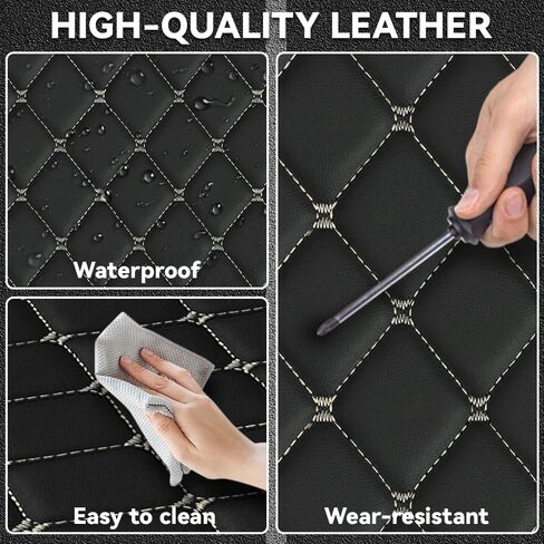 Car Floor Mats Fit for Toyota Fj Cruiser 2006-2017 All Weather Durability Leather Car Floor Mats, Skidproof Pedal, Waterproof, Wear-reistant(Black) in Saudi Arabia