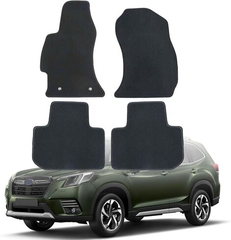 GXARTS Car Floor Mats Carpet Full Set Fit for Subaru Forester 2014 2015 2016 2017 2018 | All-Weather, Velour, Black | Waterproof ＆ Anti Sliding Back in Saudi Arabia