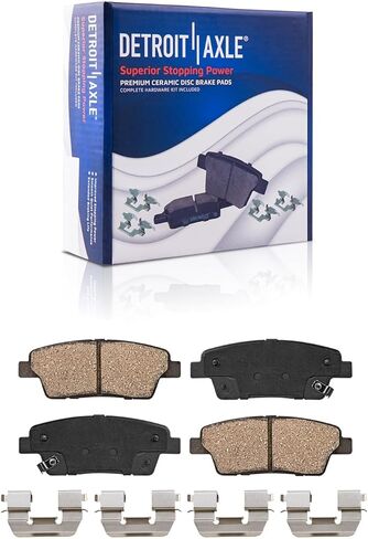 Detroit Axle - Brake Kit for 1996-1999 Subaru Legacy Drilled & Slotted Brake Rotors Ceramic Brakes Pads w/Hardware 1997 1998 Front and Rear Replacement [Models w/Single Piston Caliper] in Saudi Arabia