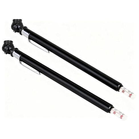 Pencil Tire Pressure Gauge (2-Pack) – 10-50 PSI/kPA, with Heavy-Duty Chrome Metal Head & Stainless Steel Body. Suitable for Cars, Trucks, RVs & Bicycles in Saudi Arabia
