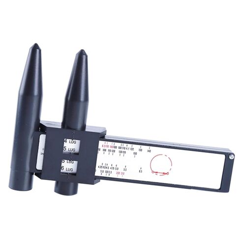 4 5 6 8 Holes Lug Wheel Bolt Pattern Gauge Quick Measuring Measurement Hand Tool Black one size in Saudi Arabia
