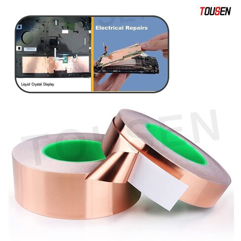 0.05mm x 1" x 33FT JC-ST90 Double Conductive Copper Foil Tape – EMI Shielding, 99.95% Purity for Circuits & Static Control in Saudi Arabia