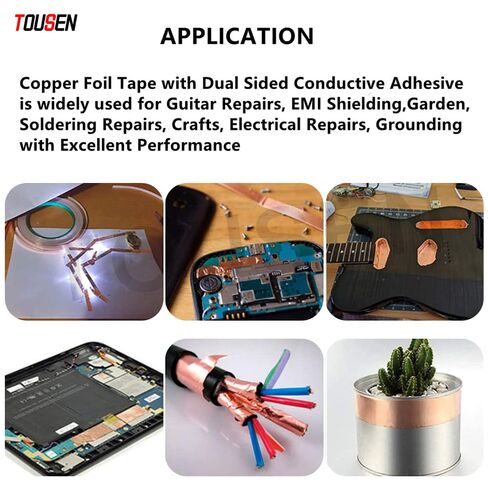 0.05mm x 1" x 33FT JC-ST90 Double Conductive Copper Foil Tape – EMI Shielding, 99.95% Purity for Circuits & Static Control in Saudi Arabia