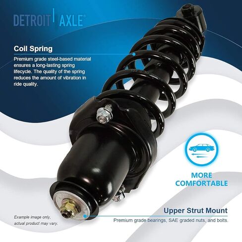 Detroit Axle - 8pc Suspension Kit for 2005-2010 Scion tC Complete Front Rear Struts with Coil Spring Sway Bar Links 2006 2007 2008 2009 Replacement Quick Install Ready Struts Shocks Assembly in Saudi Arabia
