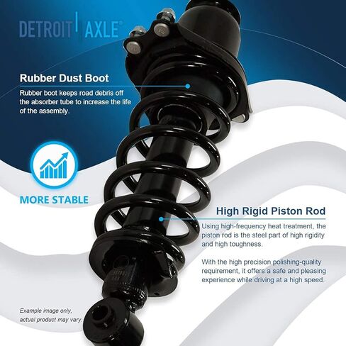Detroit Axle - 8pc Suspension Kit for 2005-2010 Scion tC Complete Front Rear Struts with Coil Spring Sway Bar Links 2006 2007 2008 2009 Replacement Quick Install Ready Struts Shocks Assembly in Saudi Arabia