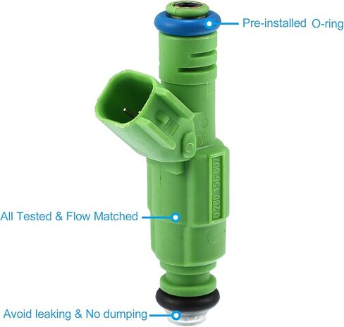 X AUTOHAUX 1 Pc 0280156007 04861454AA Car Fuel Injector Nozzle for Dodge Caravan 3.3L 2001-2007 for Dodge Grand Caravan 3.3L 2001-2007 for Chrysler Voyager 01-03 3.3L in Saudi Arabia