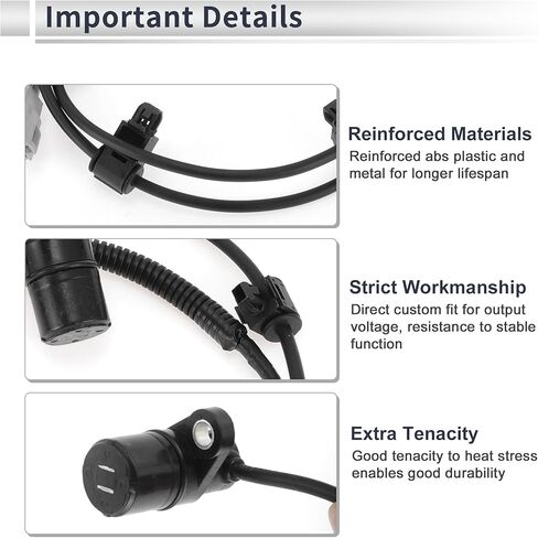 Rear Left ABS Wheel Speed Sensor for Toyota 4Runner 1996-2002 ABS Sensor Anti-lock Braking System Sensor No.8954635030 1 Pcs in Saudi Arabia
