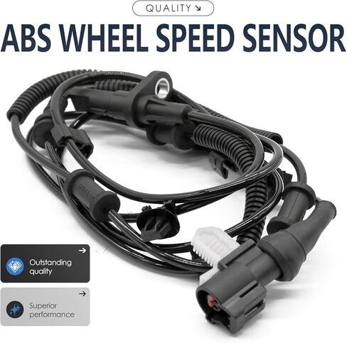 2PCS Rear Left and Right Abs Wheel Speed Sensor Compatible with Ford F-150 AL3Z2C190A AL3Z2C190B ALS1983 ALS1978 V8 5.4L 330cid, SVT Raptor 10 2010 in Saudi Arabia