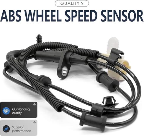 2PCS Rear Left and Right Abs Wheel Speed Sensor Compatible with Ford F-150 AL3Z2C190A AL3Z2C190B ALS1983 ALS1978 V8 5.4L 330cid, SVT Raptor 10 2010 in Saudi Arabia