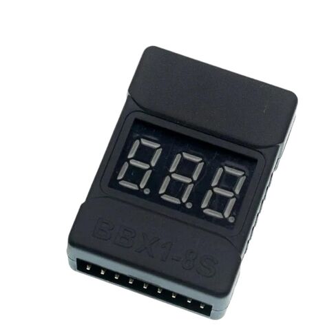 1-8S BBX1-8S 2IN1 Battery Voltage Tester/Low Voltage Buzzer Alarm/Battery Voltage Checker Dual Speakers(1-8S White Box) in Saudi Arabia