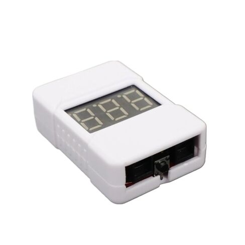 1-8S BBX1-8S 2IN1 Battery Voltage Tester/Low Voltage Buzzer Alarm/Battery Voltage Checker Dual Speakers(1-8S White Box) in Saudi Arabia