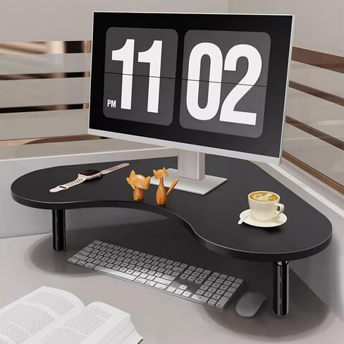 Corner Monitor Stand Computer Monitor Riser 11cm to 16cm Height, Adjustable Corner Desk Shelf, Triangle Metal Desk Stand for Laptop, Printer, Office Supplies in Saudi Arabia