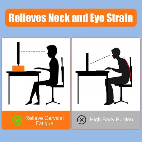 Ergonomic Monitor Stand Riser with USB Hub Ports, Black Metal Corner Screen Riser, Universal Desktop Organizer for PC Monitor, Laptop and Screen in Saudi Arabia