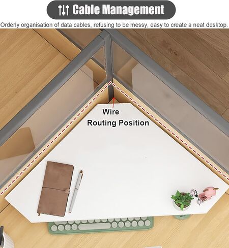 Corner Monitor Stand White Triangle Monitor Stand for Desk, Sturdy Computer Corner Shelf Save Space, Living Room Meeting Room Laptop Holder, Easy to Clean in Saudi Arabia