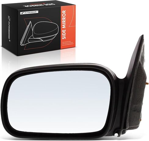 مرآة باب يدوية جانبية للسائق من A-Premium متوافقة مع Honda Civic 2006-2011 - مرآة رؤية خلفية خارجية غير قابلة للتدفئة وغير قابلة للطي باللون الأسود in Kuwait
