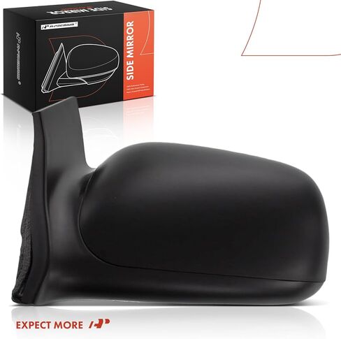 مرآة باب يدوية جانبية للسائق من A-Premium متوافقة مع Honda Civic 2006-2011 - مرآة رؤية خلفية خارجية غير قابلة للتدفئة وغير قابلة للطي باللون الأسود in Kuwait
