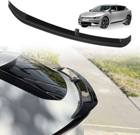 BestEvMod Rear Spoiler Trunk Wing Accessories, Rear Trunk Spoiler Lip Tail Wing Compatible with 2024 2025 2023 2022 Kia EV6 Accessories (Glossy Black) in Saudi Arabia