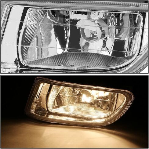 DNA MOTORING FL-ZTL-123-CH المصد الأمامي للسائق وجانب الراكب يعزز الرؤية [متوافق مع 99-04 Honda Odyssey] in Saudi Arabia