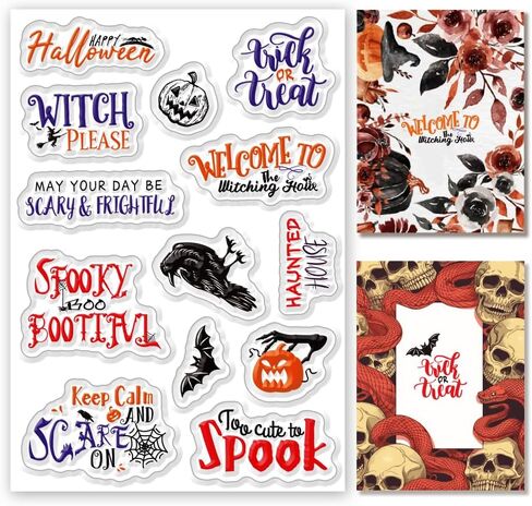 Wishing Words Clear Stamps 6.3x4.3 Happy Love Rubber Stamps Sentiments Silicone Stamp Heart Star Transparent Stamps for Holiday Card Making DIY Scrapbooking Journal Decor in Saudi Arabia
