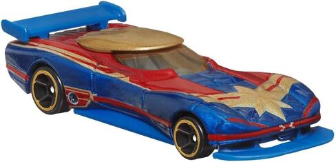 Hot Wheels Disney 100 Marvel Character Cars, Captain America and Captain Marvel, Bundle of 2 Collectible Die-Cast Vehicles in Saudi Arabia