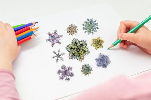 9 PCS Mandala Flowers Clear Stamps for Card Making Photo Album Decorations, Decorative Flowers Background Silicone Stamps Classic Snowflake Transparent Rubber Stamps Seal for DIY Scrapbooking Supplies in Saudi Arabia