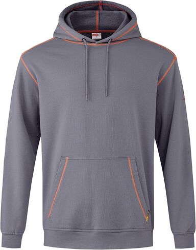 FR Hoodies for Men Flame Resistant Pullover 10.5oz FR Sweatshirt Heavy Weight 100% C Hooded Shirt in Kuwait