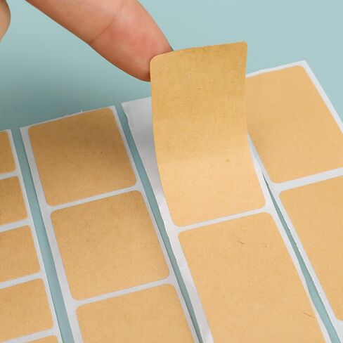 800PCS/ Roll Blank Kraft Paper Label Stickers Handmade Stationery Files Tags Paper DIY Envelope Sealing Sticker 2.5 * 1.5cm in Saudi Arabia