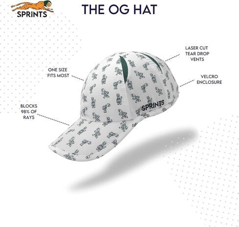 Sprints Race Day Performance Running Cap | The Lightweight, Quick Dry, Sport Hat, One Size, Unisex (Beach Closed) in Kuwait