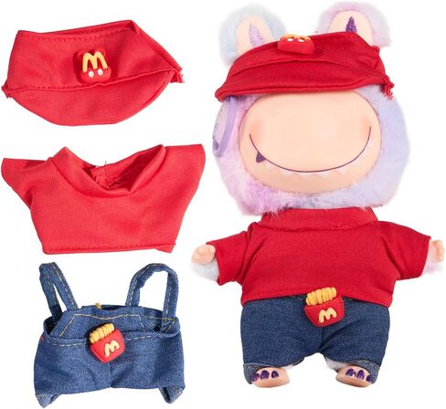 Clothes for 17cm(NO Doll),, Cute Clothes Set for Lububu 17cm Doll,Cute Dolls Outfit Accessories for Girls Boys Collectors in Saudi Arabia