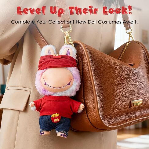 Clothes for 17cm(NO Doll),, Cute Clothes Set for Lububu 17cm Doll,Cute Dolls Outfit Accessories for Girls Boys Collectors in Saudi Arabia