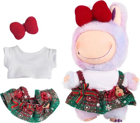Clothes for 17cm(NO Doll),, Cute Clothes Set for Lububu 17cm Doll,Cute Dolls Outfit Accessories for Girls Boys Collectors in Saudi Arabia