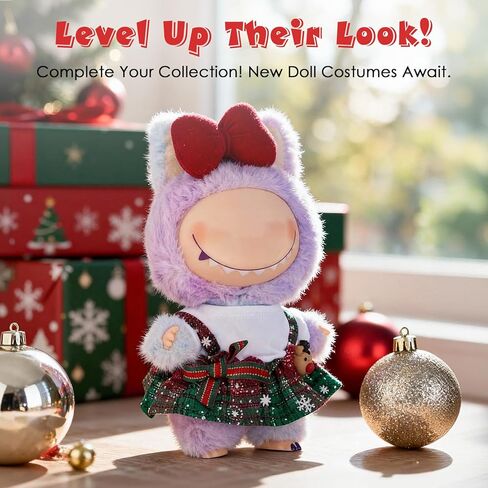 Clothes for 17cm(NO Doll),, Cute Clothes Set for Lububu 17cm Doll,Cute Dolls Outfit Accessories for Girls Boys Collectors in Saudi Arabia