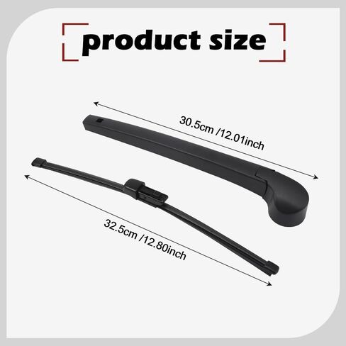 JSCARLIFE Rear Windshield Wiper Blade Arm Set for V-W ID.4 2021 2022 2023 2024, Rear Wiper Arm Blade Set -Original Equipment Replacement in Saudi Arabia
