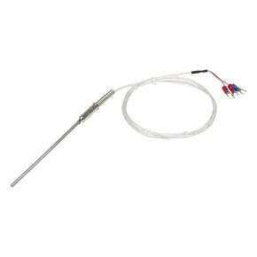 FTARP08 PT100 Type 100mm Flexible Probe 1m FEP Silver Plated Copper Cable sheathed RTD Temperature Sensor(A 4mm Diameter) in Kuwait