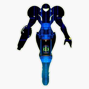 Samus And Metroid Retro Bumper Sticker Window Vinyl Decal 5" in Kuwait