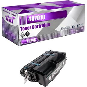 خرطوشة حبر 407010 متوافقة مع طابعات Ricoh Aficio SP 4100NL، عالية الإنتاجية 8500 صفحة، ألوان زاهية وطباعة شفافة (عبوة واحدة باللون الأسود) in Saudi Arabia