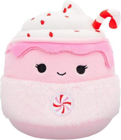 Squishmallow مرخصة رسميًا من Kellytoy Christmas 2024 Squad Plush - لعبة حيوانات محشوة إسفنجية - هدية للأطفال والفتيات والأولاد - 8 بوصة (Ethel The Hot Chocolate) in Saudi Arabia
