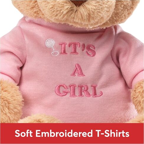 GUND “I’m The Big Brother" Message Bear with Blue T-Shirt, Teddy Bear Stuffed Animal for Ages 1 and Up, Brown, 12" in Kuwait