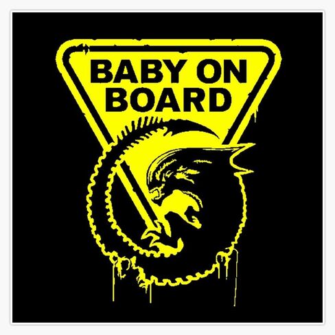 Baby On Board Vinyl Window Bumper Sticker Decal 5" in Saudi Arabia