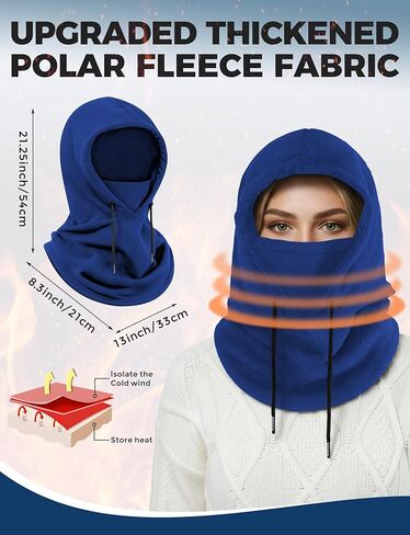 قناع تزلج بالاكلافا من AURUZA قناع صوف قناع دافئ للاكلافا قابل للتنفس قناع وجه دافئ ومريح للرجال والنساء قناع رياضي in Kuwait