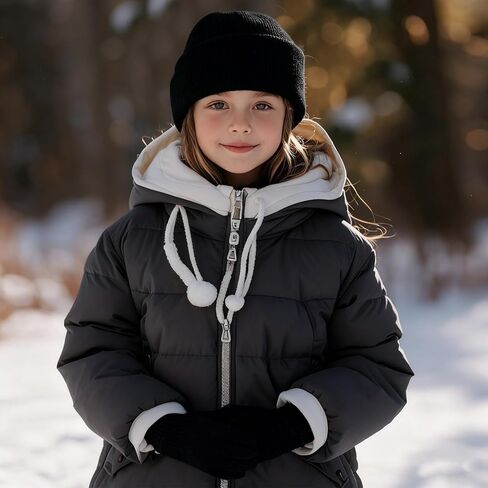 6 Pack Winter Hats and Gloves Beanies Hats and Gloves Set Warm Beanies Hats Elasticity Full Finger Gloves for Cold Weather in Kuwait