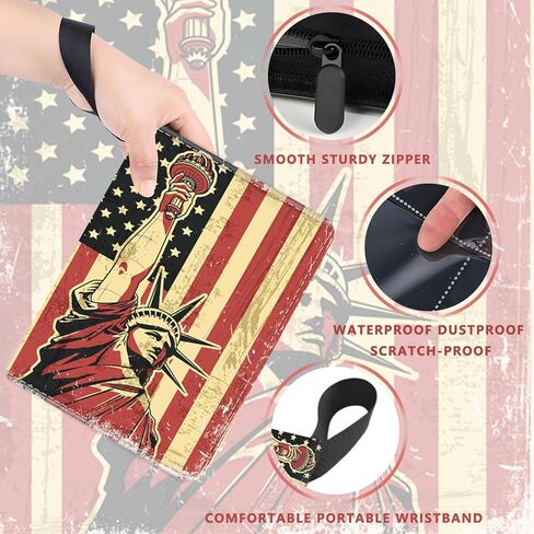 Trading Card Binder, 4 Pockets 400 Card Holder Collector Album with 50 Removable Sleeves, Portable Trading Collection Album for photocard kpop mtg/TCG Game Football Sports Cards, Colorful Art in Saudi Arabia