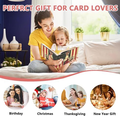 Trading Card Binder, 4 Pockets 400 Card Holder Collector Album with 50 Removable Sleeves, Portable Trading Collection Album for photocard kpop mtg/TCG Game Football Sports Cards, Colorful Art in Saudi Arabia